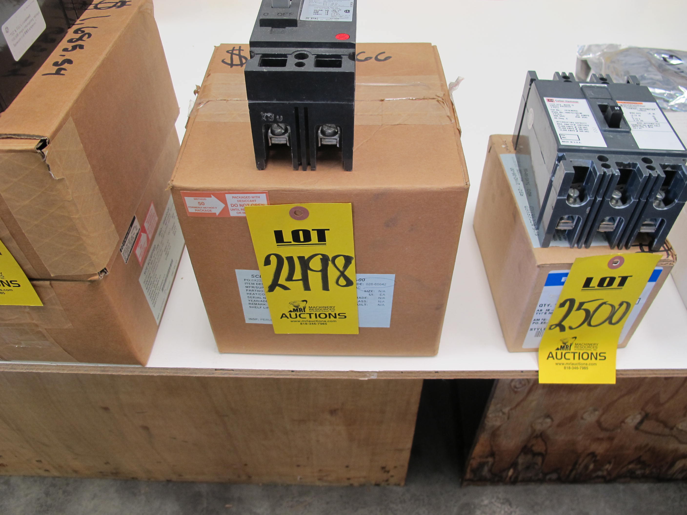 BREAKER, CIRCUIT TYPE, 30 AMP RATING, 480 AC, 250 DC VOLT RATING, 2 POLE, THERMAL MAGNETIC KIND. 10KA INTERRUPTING CURRENT AT 250VDC, TIME CURRENT CURVE GES-6113C, PART # DD188C8966P052 (W-44) LOADING & HANDLING FEE $5-